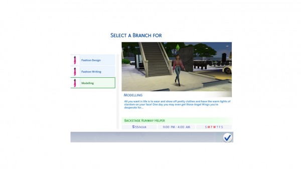  Mod The Sims: Fashion and Modelling Career   Design by DiamondVixen96