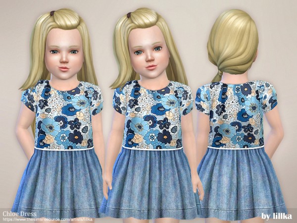  The Sims Resource: Chloe Dress by lillka
