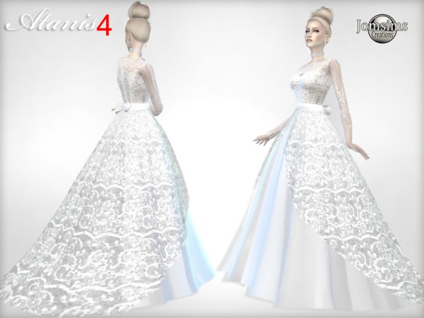  The Sims Resource: Atanis wedding dress 4 by jomsims