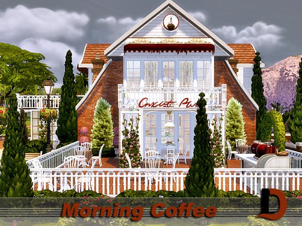  The Sims Resource: Morning Coffee house by Danuta720