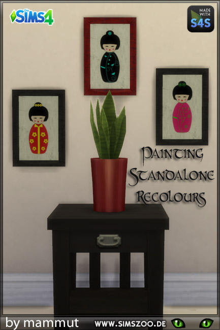  Blackys Sims 4 Zoo: Painting Japanese by mammut