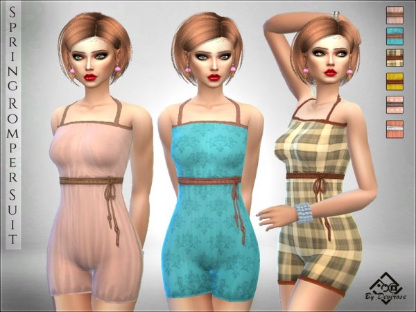  The Sims Resource: Spring Romper Suit by Devirose