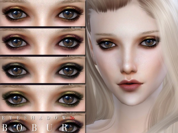  The Sims Resource: Eyeshadow 26 by Bobur