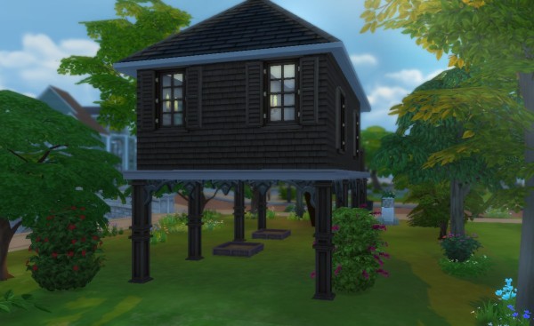  Mod The Sims: Dark Oak Swamp House by Mizuki Ukitake