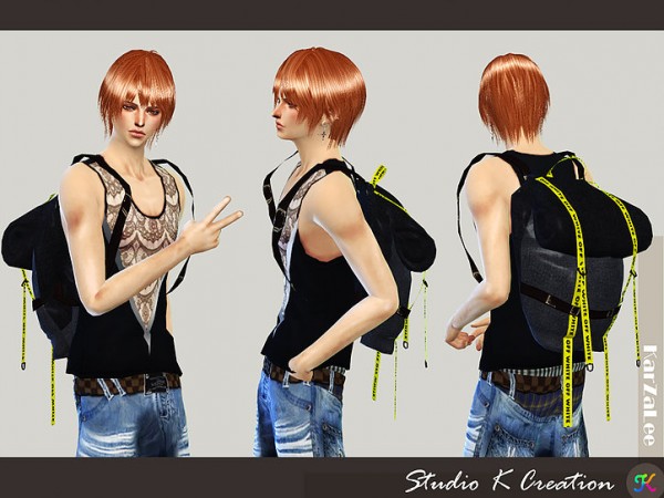  Studio K Creation: Roll top backpack for both gender