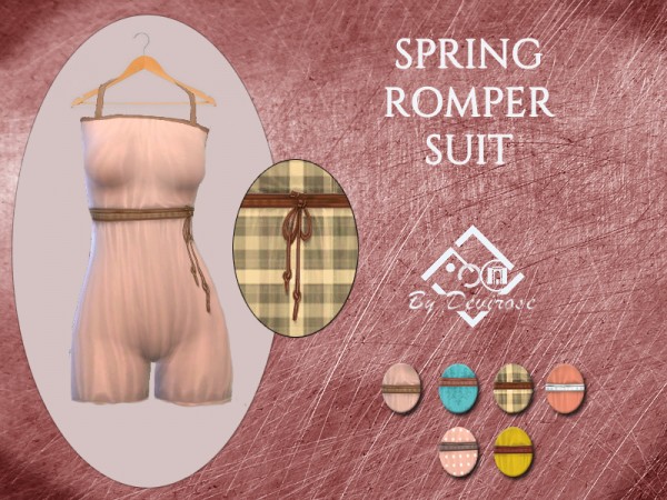  The Sims Resource: Spring Romper Suit by Devirose