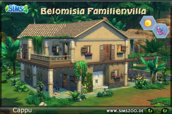  Blackys Sims 4 Zoo: Belomisia family house