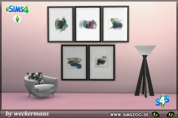 Blackys Sims 4 Zoo: American town house chic paintings by weckermaus