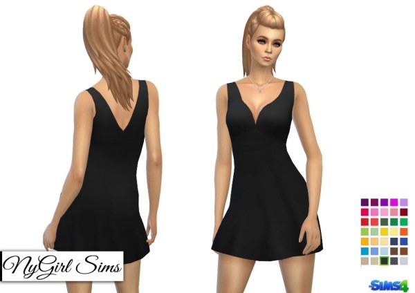  NY Girl Sims: Back tank dress