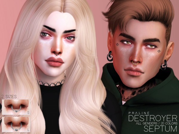  The Sims Resource: Destroyer Septum by Pralinesims