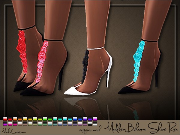  The Sims Resource: Madlen`s Buhoma Shoes Recolored by MahoCreations