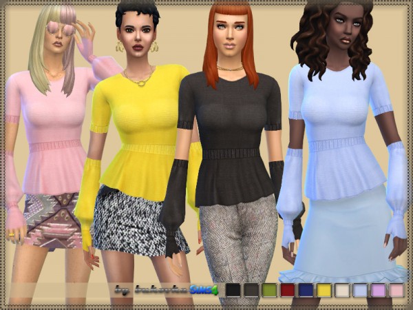  The Sims Resource: Blouse and gloves by Bukovka