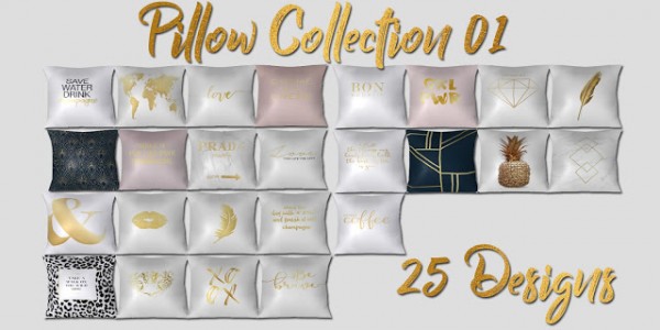  MSQ Sims: Pillow collection 01