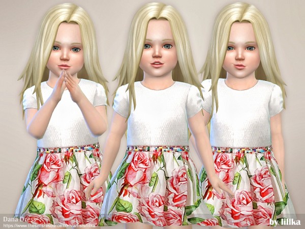  The Sims Resource: Toddler Dana Dress by lillka