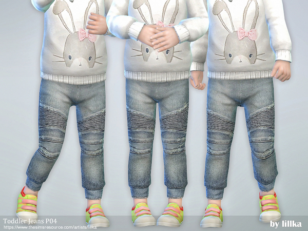  The Sims Resource: Toddler Jeans P04 by lillka
