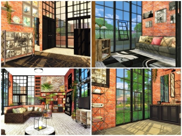  The Sims Resource: Industrial Beauty house by Moniamay72