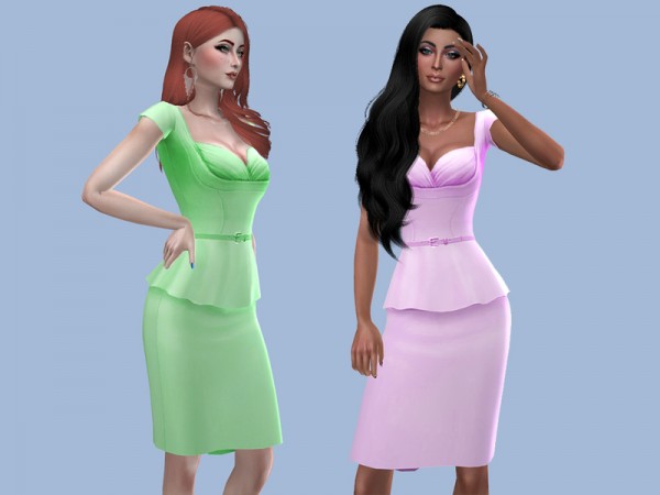  The Sims Resource: Florence dress by Simalicious