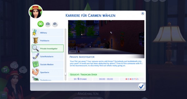  Mod The Sims: Private Investigator Career by Marduc Plays