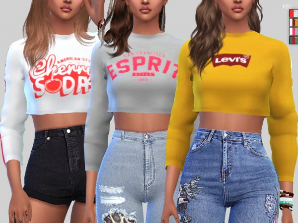  The Sims Resource: Sporty Sweatshirts Collection by Pinkzombiecupcakes