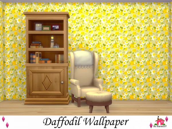  The Sims Resource: Daffodil Wallpaper by sharon337