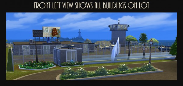  Mod The Sims: Landgraab International Airport Cafe Lot   NO CC by Simmiller