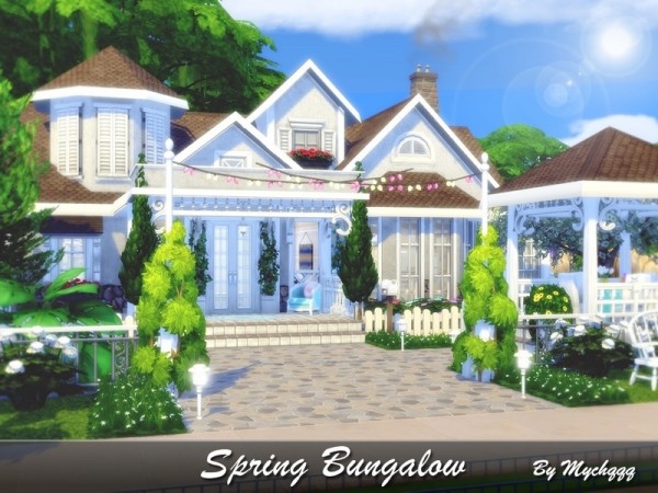  The Sims Resource: Spring Bungalow by MychQQQ