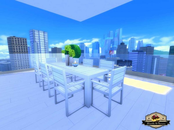  Mod The Sims: Bananas Penthouse (No CC) by mamba black