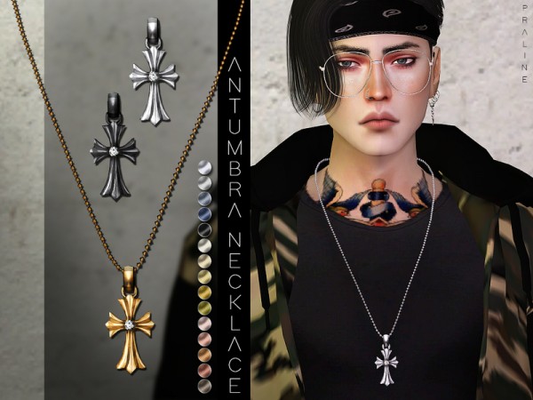  The Sims Resource: Antumbra Necklace by Pralinesims