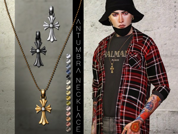  The Sims Resource: Antumbra Necklace by Pralinesims