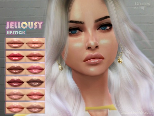  The Sims Resource: Jellousy Lipstick by ANGISSI