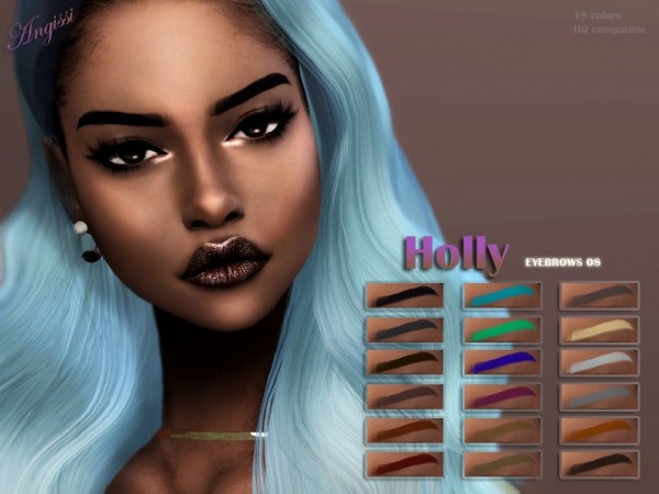  The Sims Resource: Eyebrows 08 Holly by ANGISSI