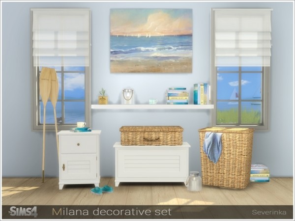  The Sims Resource: Milana decorative set by Severinka