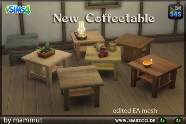  Blackys Sims 4 Zoo: Mega coffee table by mammut
