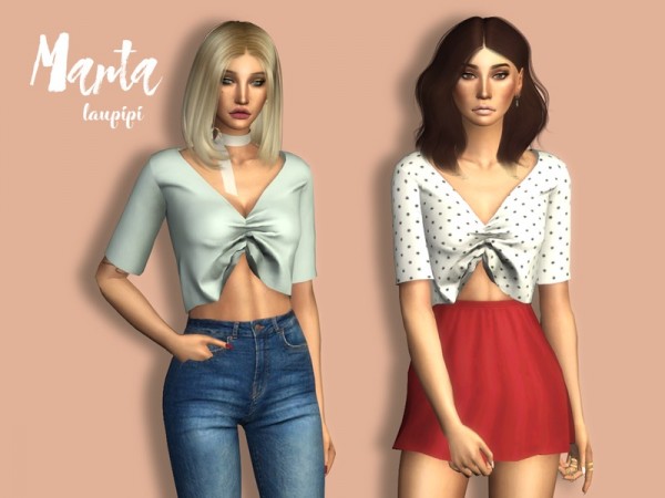  The Sims Resource: Marta Top by laupipi