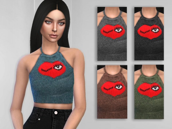  The Sims Resource: Knit Top by Puresim