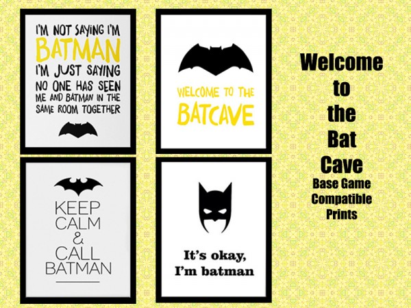  The Sims Resource: Welcome to the Bat Cave paints by Rosannep