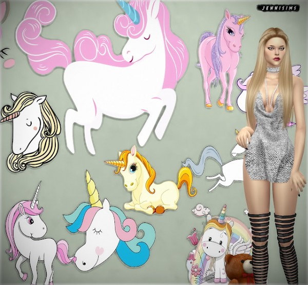  Jenni Sims: Wall Art Unicorns