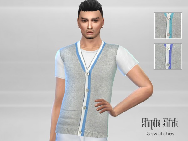  The Sims Resource: Simple Shirt by Puresim