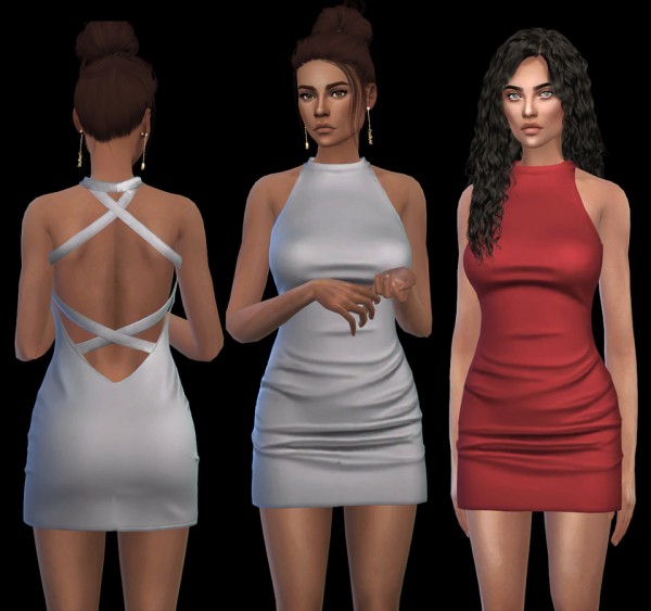  Leo 4 Sims: Satin Dress Fixed