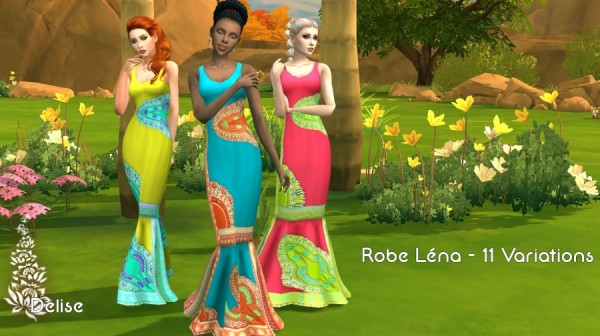  Sims Artists: Lena dress