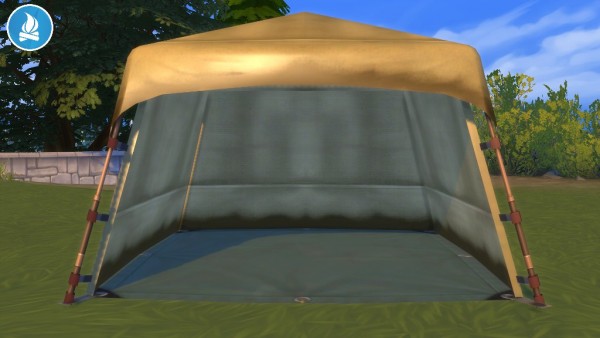  Mod The Sims: Jungle Rustic Arbor Tent by Seri