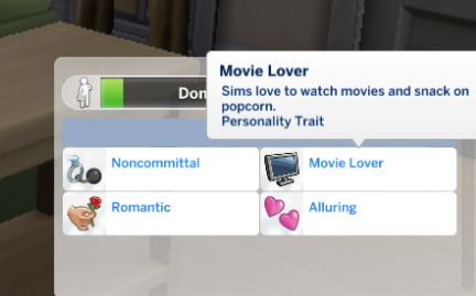  Mod The Sims: Movie Lover Trait by Sims Lover