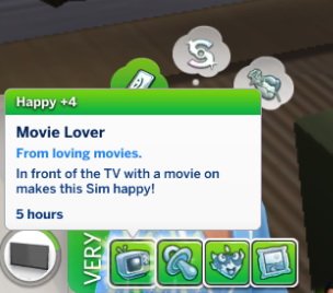  Mod The Sims: Movie Lover Trait by Sims Lover