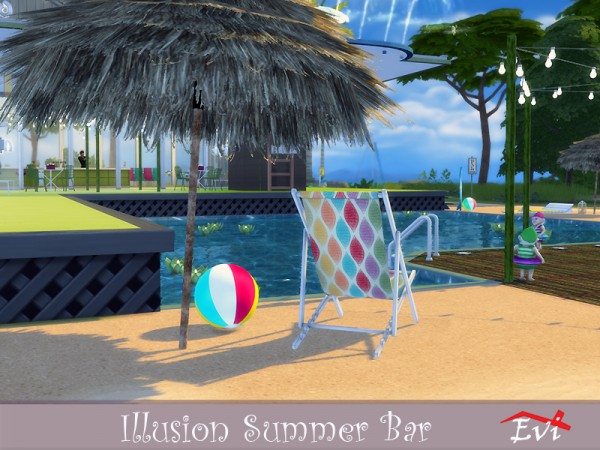  The Sims Resource: Illusion Summer Bar by evi