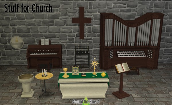  Around The Sims 4: Church objects