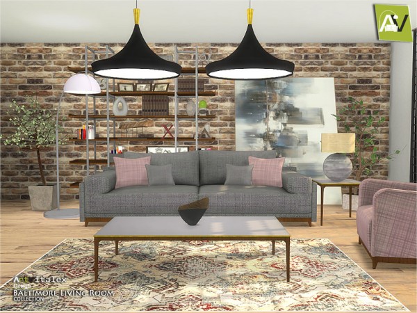  The Sims Resource: Baltimore Livingroom by ArtVitalex