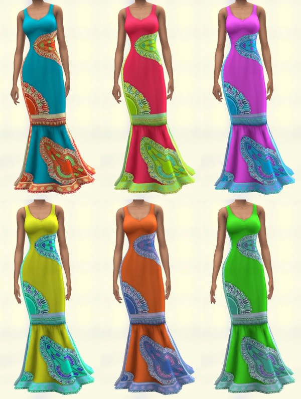 Sims Artists: Lena dress