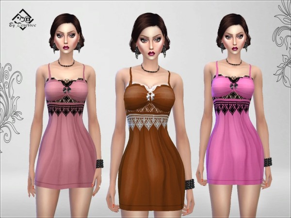  The Sims Resource: Elegant Nigh Nightgown by Devirose