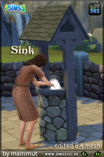  Blackys Sims 4 Zoo: Basin sink by mammut