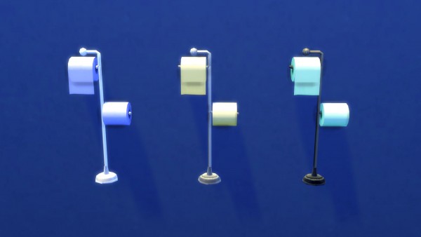  Mod The Sims: Stackable, Twin Rolls Toilet Paper Dispenser by Snowhaze